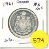 Image 1 : 1961 Canada Silver 50¢