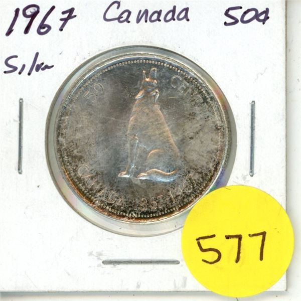 1967 Canada Silver 50¢