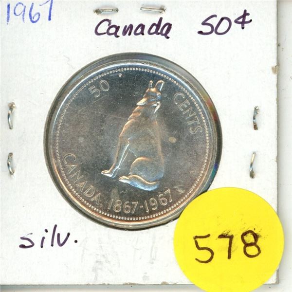 1967 Canada Silver 50¢