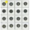 Image 1 : Lot of 16 Canada 50¢:  2013 (x4), 2014 (x4) 2015 (x4), 2017 (x4)