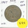 Image 1 : 1947 USA Silver Half Dollar