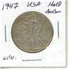 Image 2 : 1947 USA Silver Half Dollar