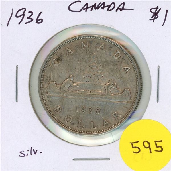 1936 Canada Silver $1