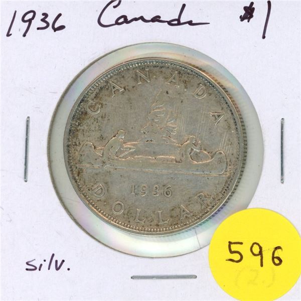 1936 Canada Silver $1
