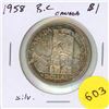 Image 1 : 1958 Canada Silver $1