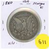 Image 1 : 1880 USA Silver Morgan $1