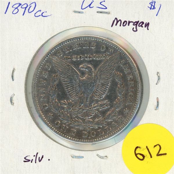 1890cc USA Silver Morgan $1