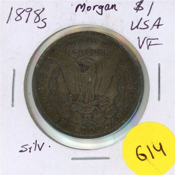 1898s USA Silver Morgan $1