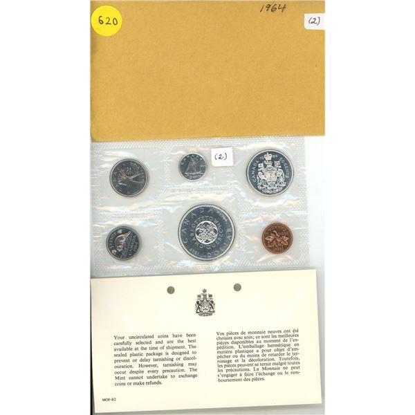 1964 Canada UNC Silver Year Set (2.)