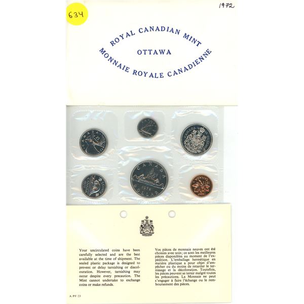 1972 Canada UNC Year Set