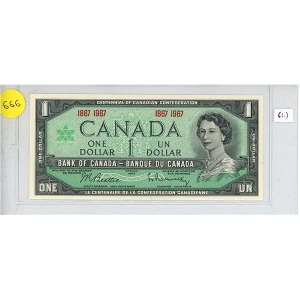 1867-1967 Canada $1, Beattie/Rasminsky