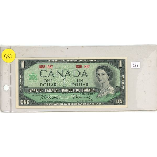 1867-1967 Canada $1, Beattie/Rasminsky