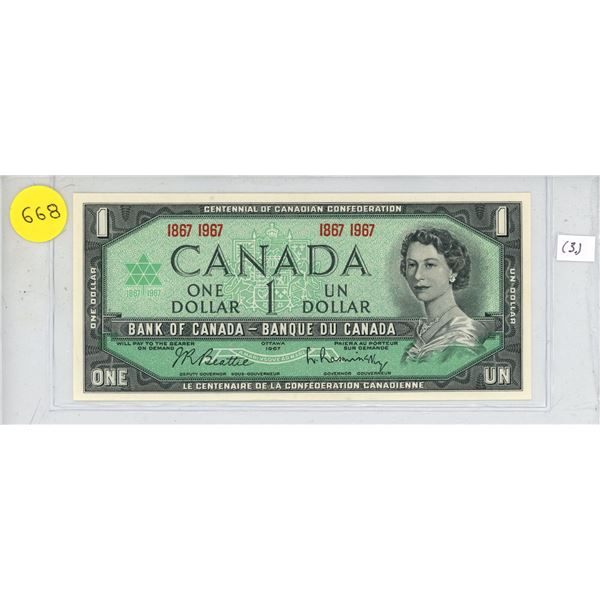 1867-1967 Canada $1, Beattie/Rasminsky