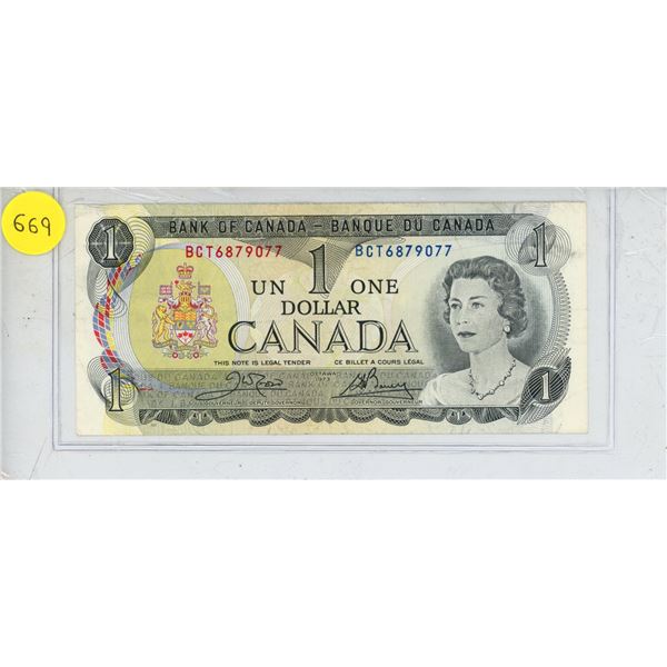 1973 Canada $1, Crow/Bouey (#BCT 6879077)