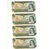 Image 1 : Four Consecutive 1973 Canada $1, Lawson/Bouey (#FT 9052014-017)