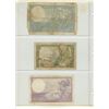 Image 2 : Lot of 3 France:  5 Francs (1940), 10 Francs (1941) & 10 Francs (1941)