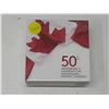 Image 6 : 2018 50th Anniversary of the Canadian Flag $50. Coloured. Square shaped. 99.99% pure Silver. Proof. 