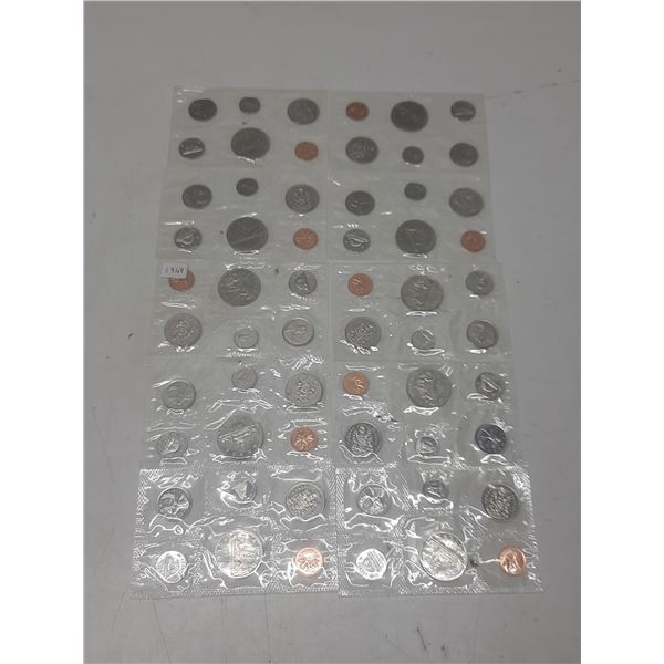 Lot of 10 1969 Proof Like Sets. All missing the envelopes & COA.