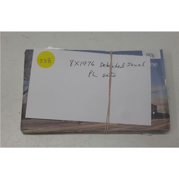 Lot of 8 1976 Proof Like Sets. All the Dollars have Detached Jewels. 5 Sets have envelopes & COA, 3 