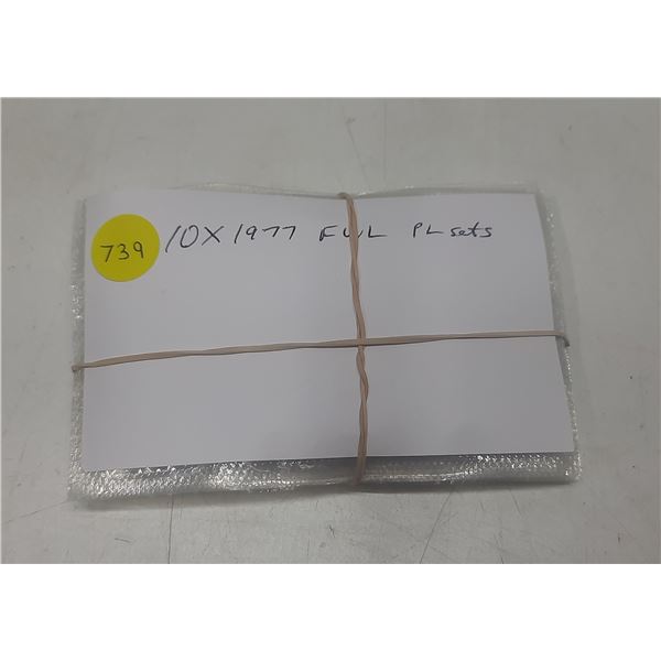 Lot of 10 1977 Proof Like Sets. All the Dollars have Full Water Lines. Missing the envelopes & COA.