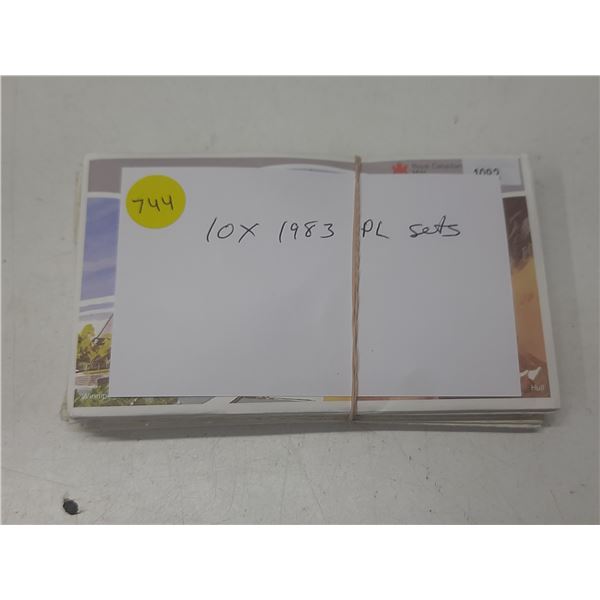 Lot of 10 1983 Proof Like Sets. All have envelopes & COA.