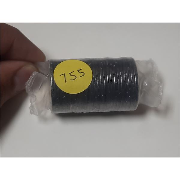 Roll of 25 2022 Death of Queen Elizabeth Black Toonies. Black outer ring is a symbol of mourning. Un