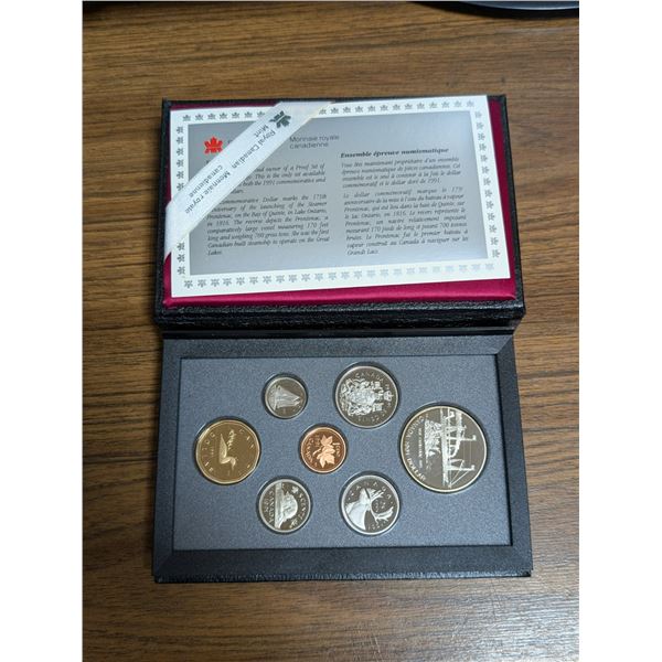 Royal Canadian Mint Proof set 1991 Commemorative and Aureate Dollars