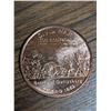 Image 1 : Copper .999 Fine USA 1861-1865 one A.V.D.P Ounce Civil War 150th Anni. Battle of Gettysburg