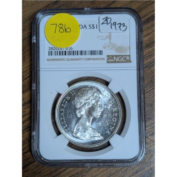 NGC 1967 Canadian S 1 Dollar MS 62