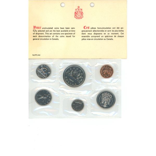 Royal Canadian Mint Uncirculated Coin Set 1977