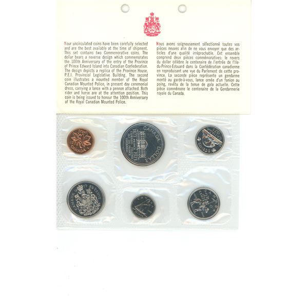 Royal Canadian Mint Uncirculated Coin Set 1973