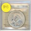 Image 1 : Canadian 1 Dollar Coin 1935 MS-64 FJ 679 ICCS Graded