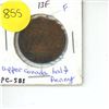 Image 1 : Canada Bank Upper Canada 1852 Half Penny PC-5B1