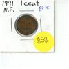 Image 1 : Newfoundland 1 Cent 1941 EF.40