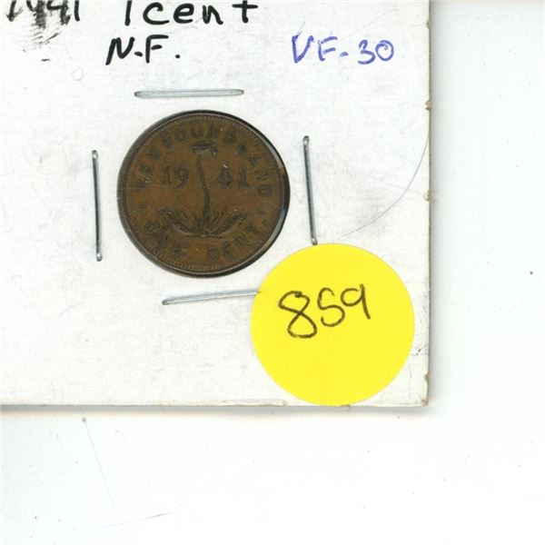 Newfoundland 1 Cent 1941 VF-30