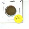 Image 1 : 1942 Canadian 5 Cent Coin Tombac EF