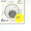 Image 1 : NFLD 5 Cent Coin EF-45 1945