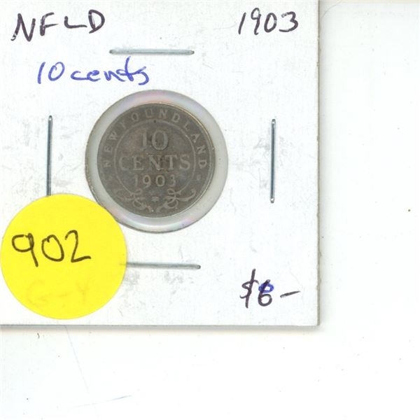 NFLD 10 Cent Coin 1903 G-4