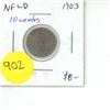 Image 1 : NFLD 10 Cent Coin 1903 G-4