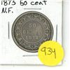 Image 1 : NFLD 50 Cent Coin 1873 VG-10