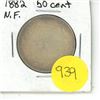 Image 1 : NFLD 50 Cent Coin 1882 Fine