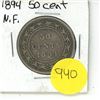Image 1 : NFLD 50 Cent Coin 1894 VG