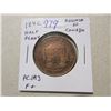 Image 1 : Province of Canada 1842 Half Penny Token. Bank of Montreal. PC-1A3. Fine+.