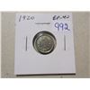 Image 1 : 1920 Silver 5 Cents. EF-40.