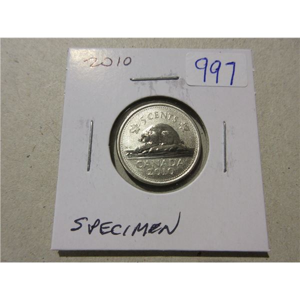 2010 Specimen Nickel 5 Cents. Specimen-66.