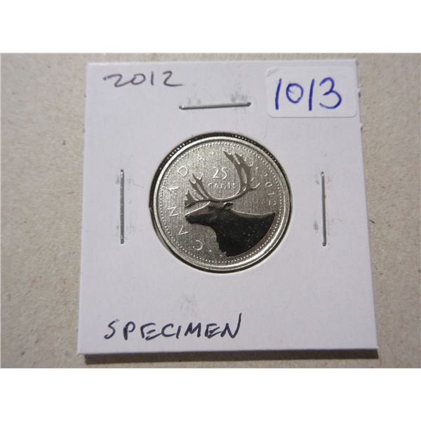 2012 Specimen 25 Cents. Specimen-66.