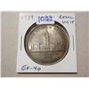 Image 1 : 1939 Royal Visit Canadian Silver Dollar. One Year Type. EF-40.