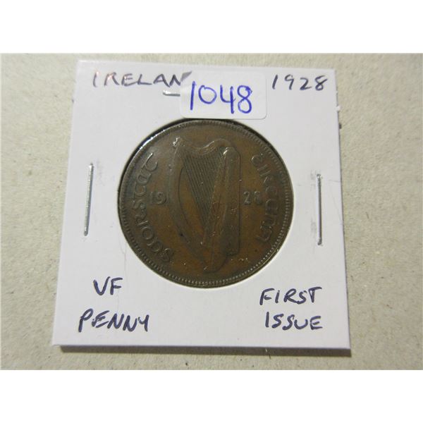 Ireland. 1928 Penny. First issue of the newly independent government. VF.