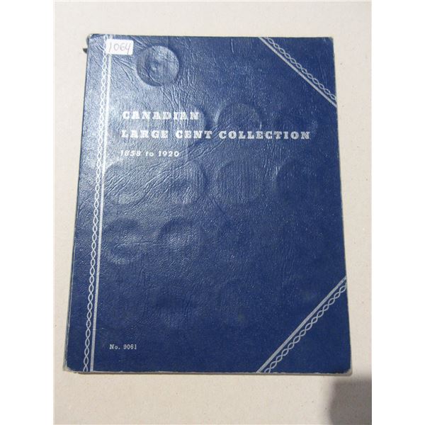 Canadian Large Cent Collection 1859 – 1920. Set of 36 Canadian Large Cents, missing only 10