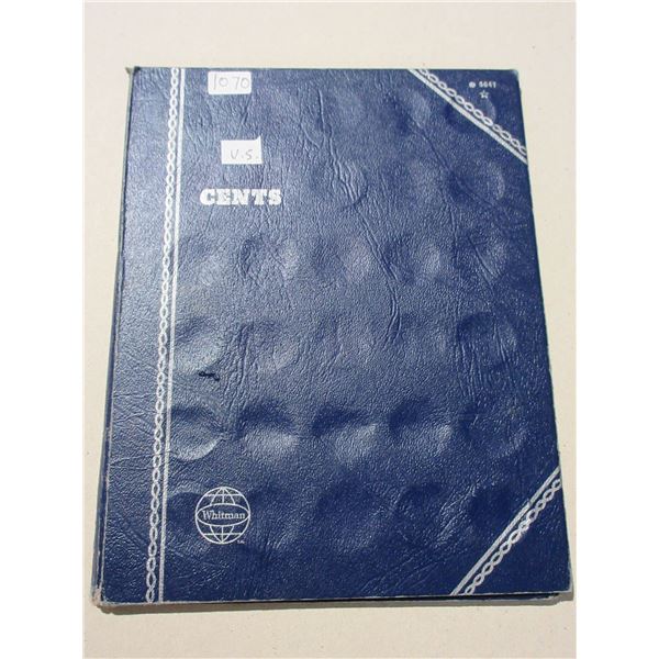 Collection of 60 U.S. Lincoln Head Cents 1910 – 1979D. Housed in a Whitman folder.